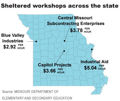 Sheltered workshops across the state